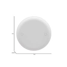 carlon 4 in white non metallic round