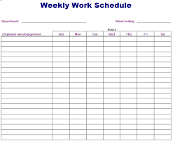 Weekly Production Report Production Schedule Template