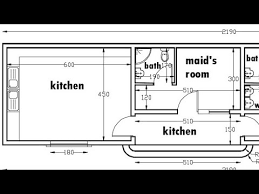 Autocad 2d Floor Plan With Dimensions