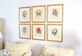 A Botanical Gallery Wall In The Living