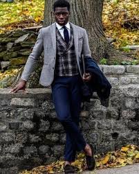 Grey Blazer With Pea Coat Outfits 10