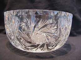 Vintage Lead Crystal Cut Glass Fruit