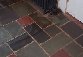 foyer painted vine slate tile floor