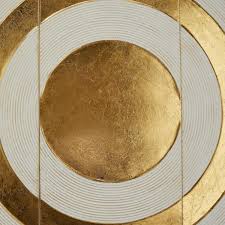 Metal Gold Target Geometric Wall Decor