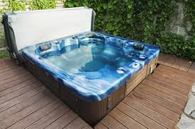 Outdoor Hot Tub Jacuzzi On The Garden