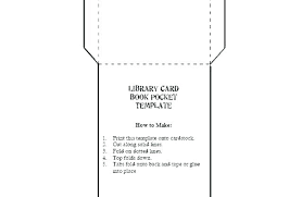 Library Card Pockets Pocket Template Images Of For Cards And