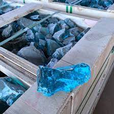 Whole Large Colored Glass Rock Of