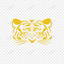 tiger gold face logo logo power