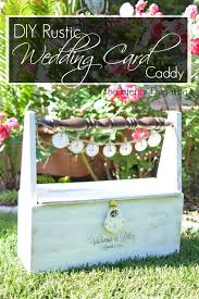 a rustic wedding card box for a country