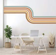 Retro Stripes Stripe Wall Decals