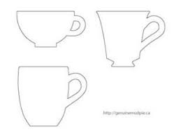 Free Printable Tea Cup Template For Applique Applique