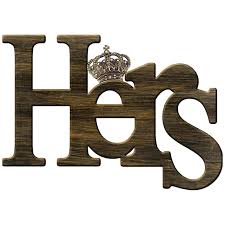 Hers Crown Word Wall Sign 24x17