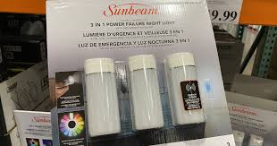Sunbeam 3 In 1 Power Failure Night Light 3 Pack Just 19 99 At Costco Hip2save