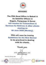 Your mailing address your phone numbers. The Pra Head Office In Makati And Its Philippine Retirement Authority Pra Facebook