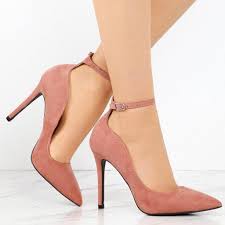 Women Ankle Strap Pumps Sandals Pointy Toe Shoes Fashion