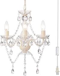 Buy the best and latest kitchen chandeliers on banggood.com offer the quality kitchen chandeliers on sale with worldwide free shipping. White Chandelier Plug In Chandelier Crystals Chandeliers 3 Light Small Chandelier For Girls Room Amazon Ca Home Kitchen