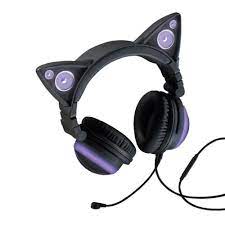 new axent wear cat ear headphones with