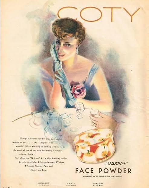 Coty Inc. on X: "Thursday Throwback with an original Australian Vintage Ad of our Airspun Face Powder from the 1950's 🧡💋 #Coty #CotyInc #CotyLife #Beauty #Cosmetics #ChallengersInBeauty #CotyHistory #AirSpunPowder #TBT #ThrowBackThursday #Vintage #