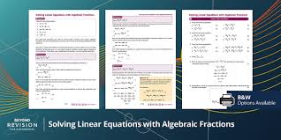 Solve Linear Algebraic Fractions
