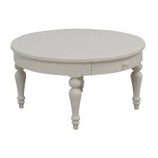 Drop leaf ikea coffee table with storage drawer: 66 Off Ikea Ikea White Round Coffee Table Tables