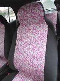 Audi A3 A4 Car Seat Covers Pink Paisley