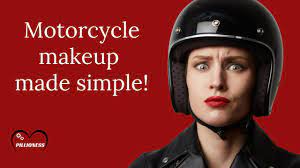 wear makeup with a motorcycle helmet