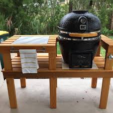 There are so many grill tables of different designs available in the market that can be purchased by submitting an order online, but low budget is always is a problem. Cypress Kamado Grill Table Ryobi Nation Projects