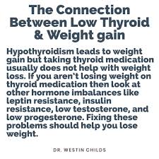 low thyroid weight gain