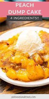 Peach Dump Cake With Pie Filling gambar png