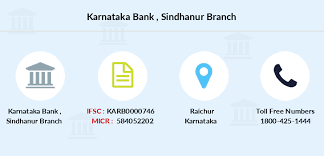 Karnataka Bank Sindhanur Ifsc Code Karb0000746