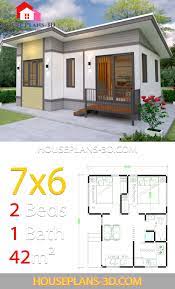 small house plans 7x6 with 2 bedrooms