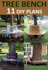 11 Diy Tree Bench Plans Free