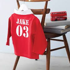 personalised child s rugby shirt by