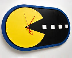 Retro Gaming Wall Clock Gaming Room