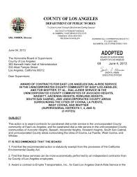board letter los angeles county