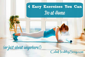 4 simple exercises to do at home or