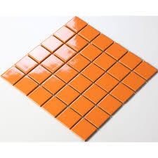 Find design inspiration in these beautiful surfaces that amplify interest by adding texture, color, and pattern to kitchen walls. Glazed Porcelain Orange Mosaic Tiles Wall 48mm Ceramic Tile Brick Kitchen Backsplash Tc48008