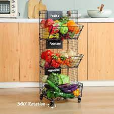 Kitchen Pantry Floor Storage Basket