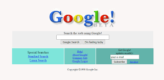the history of the google home page