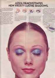 1974 aziza eyes makeup magazine