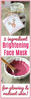 brightening face mask recipe with free
