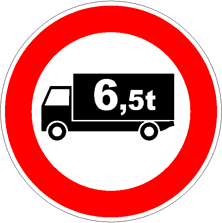 Indica la larghezza massima dei veicoli ammessi al transito (non indica invece la larghezza della strada); Divieto Di Transito Agli Autocarri Che Superano 6 5 T Manuale Patente Guida E Vai