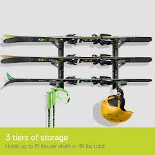 Ski And Snowboard Wall Storage Rack