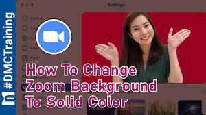 how to change zoom background to solid