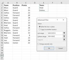column by multiple values in excel