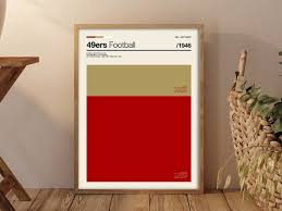 49ers Football Color Swatch Print 49ers