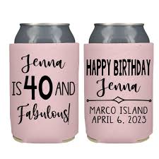 personalized birthday can cooler