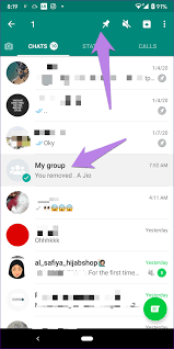 create a whatsapp group with yourself
