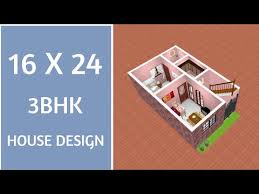 16 X 24 House Plan Ll 384 Sqft Ghar Ka