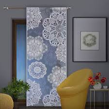 Jacquard Wide Net Lace Window Panel